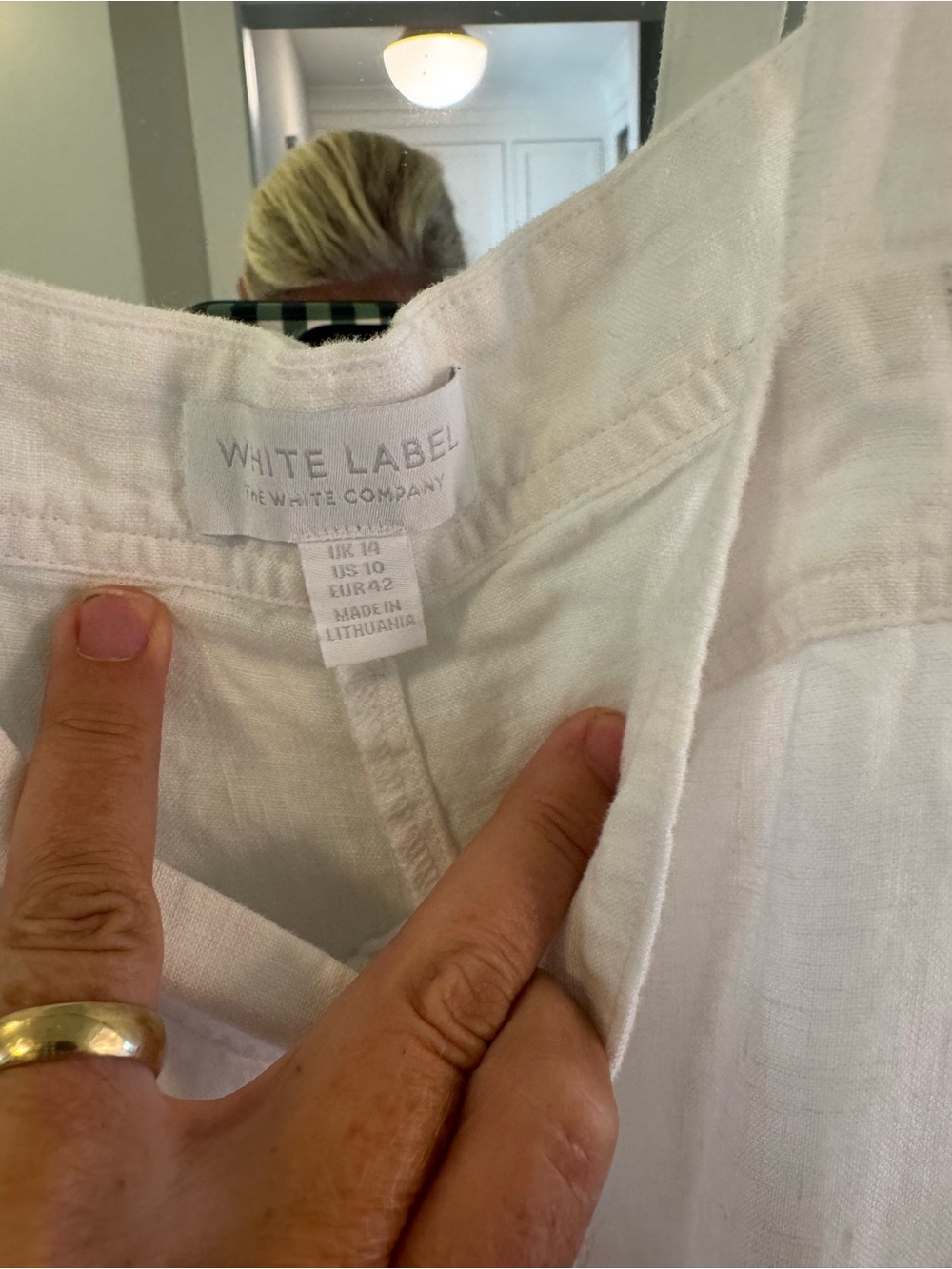 White Label by The White Company Women's White Jumpsuit